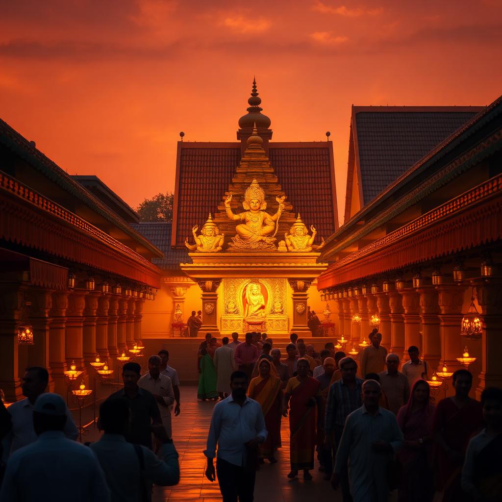 Cinematic view of the sacred Guruvayoor - Kalady - Trivandrum pilgrimage — India temple photography