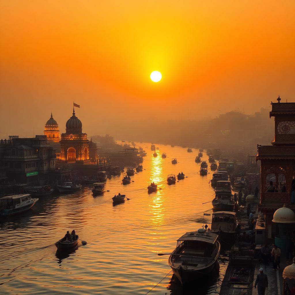 Cinematic view of the sacred Kashi - Ayodhya - Prayagraj pilgrimage — India temple photography
