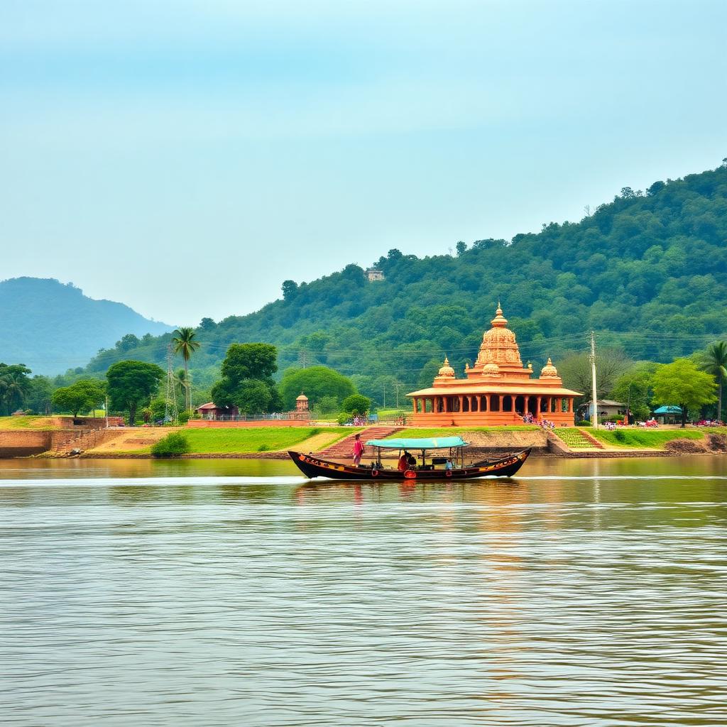 Sharavathi backwater ferry crossing to Sigandur Chowdeshwari Temple