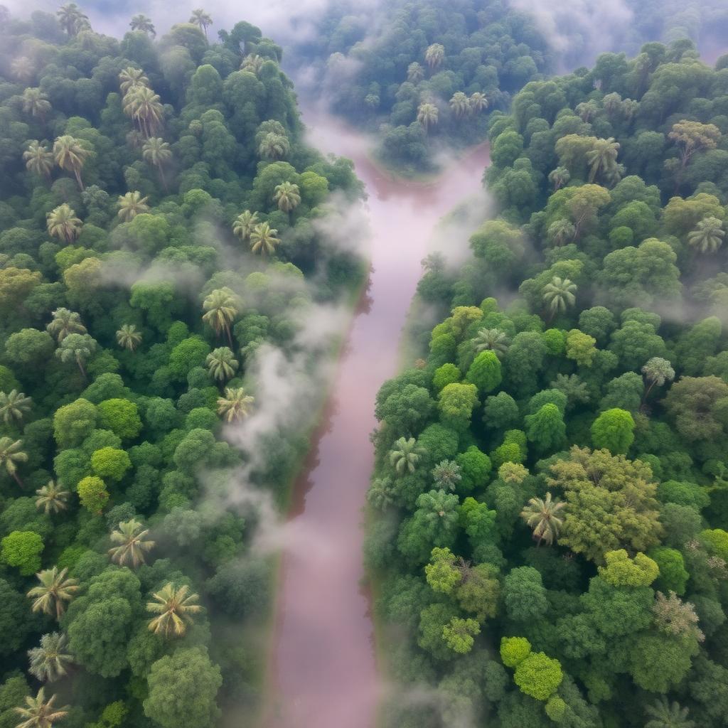 Sunlight filtering through the dense green canopy of Nagarahole National Park