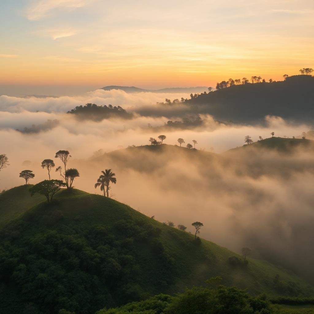 Misty coffee hills of Coorg and Chikkamagaluru at golden hour — Karnataka hill station family holiday