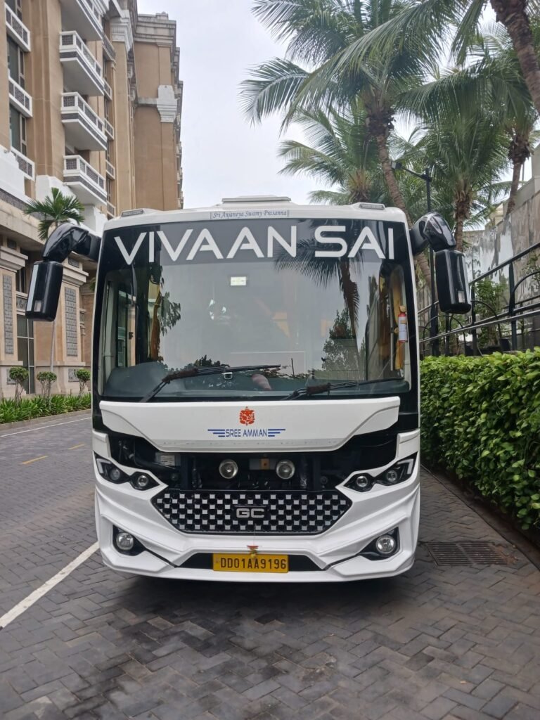 21-seater coach for local sightseeing and outstation trips