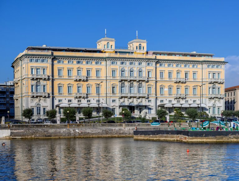 The façade of a grand colonial-era heritage hotel