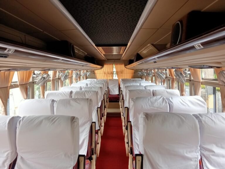 35-seater coach from the Explore India Holidays rental fleet
