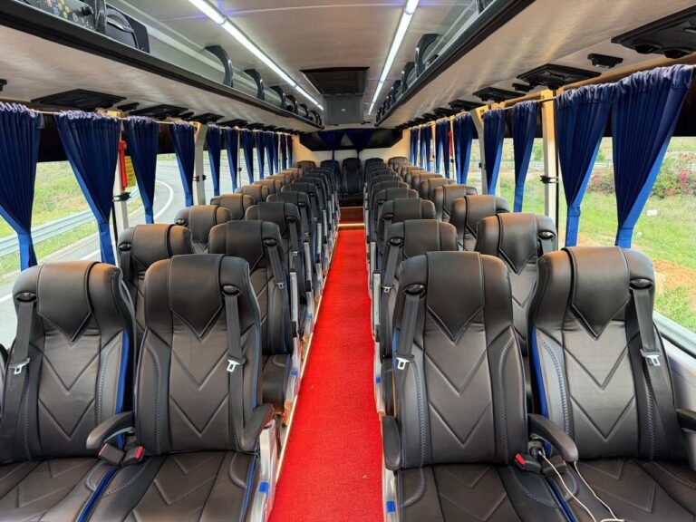 40-seater coach from the Explore India Holidays rental fleet