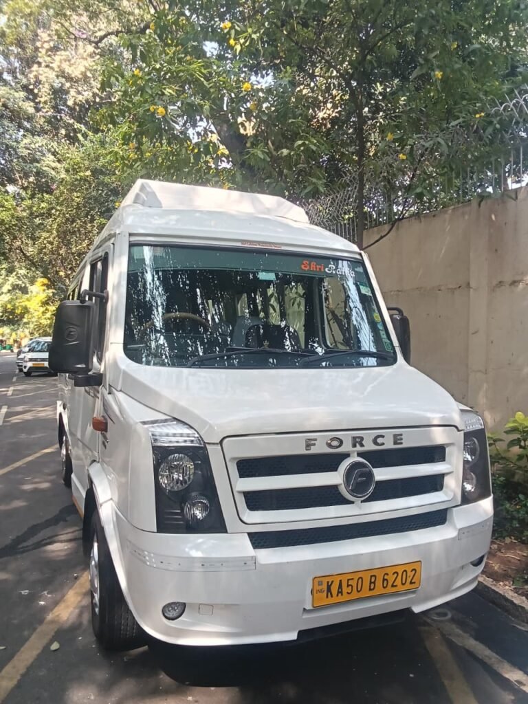 Twelve to sixteen seater Tempo Traveller for group trips
